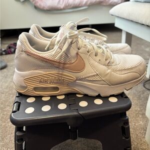 Nike Cream and Rose Gold Air Max Sneakers